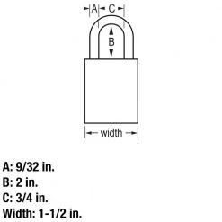 Master Lock Heavy Duty Outdoor Padlock with Key, 1-1/2in. Wide, 2in. Shackle -Safety & Security Tools Sales Shop master lock padlocks 570kadlhhc 44 1000