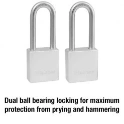 Master Lock Heavy Duty Outdoor Padlock with Key, 1-1/2in. Wide, 2in. Shackle, 2 Pack -Safety & Security Tools Sales Shop master lock padlocks 570tlhhc 1f 1000