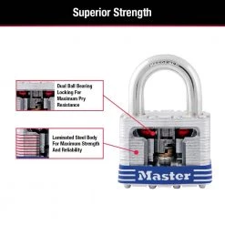 Master Lock Outdoor Padlock with Key, 1-9/16 in. Wide -Safety & Security Tools Sales Shop master lock padlocks 5kadhc 44 1000