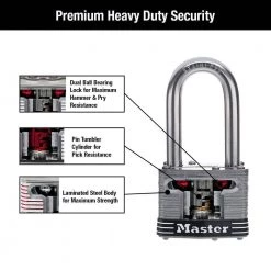 Master Lock Stainless Steel Outdoor Padlock with Key, 2 in. Wide, 2 in. Shackle, 4 Pack -Safety & Security Tools Sales Shop master lock padlocks 5ssqlh 1d 1000