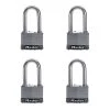 Master Lock Stainless Steel Outdoor Padlock with Key, 2 in. Wide, 2 in. Shackle, 4 Pack -Safety & Security Tools Sales Shop master lock padlocks 5ssqlh 64 1000