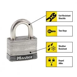 Master Lock Stainless Steel Outdoor Padlock with Key, 2 in. Wide, 2 Pack 10 Master Lock Stainless Steel Outdoor Padlock with Key, 2 in. Wide, 2 Pack -Safety & Security Tools Sales Shop master lock padlocks 5ssthc 4f 1000