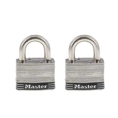 Master Lock Stainless Steel Outdoor Padlock with Key, 2 in. Wide, 2 Pack 3 Master Lock Stainless Steel Outdoor Padlock with Key, 2 in. Wide, 2 Pack