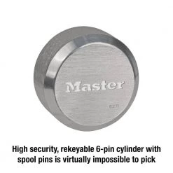 Master Lock ProSeries 2-7/8 in. Wide Reinforced Zinc Die-Cast Rekeyable Padlock with Hidden Shackle 10 Master Lock ProSeries 2-7/8 in. Wide Reinforced Zinc Die-Cast Rekeyable Padlock with Hidden Shackle -Safety & Security Tools Sales Shop master lock padlocks 6271dcc 1f 1000