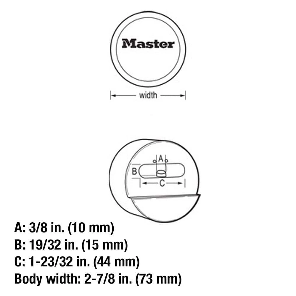 Master Lock ProSeries 2-7/8 in. Wide Reinforced Zinc Die-Cast Rekeyable Padlock with Hidden Shackle 7 Master Lock ProSeries 2-7/8 in. Wide Reinforced Zinc Die-Cast Rekeyable Padlock with Hidden Shackle - Image 5