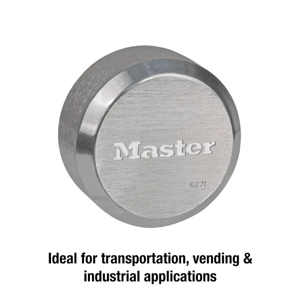 Master Lock ProSeries 2-7/8 in. Wide Reinforced Zinc Die-Cast Rekeyable Padlock with Hidden Shackle 4 Master Lock ProSeries 2-7/8 in. Wide Reinforced Zinc Die-Cast Rekeyable Padlock with Hidden Shackle - Image 2