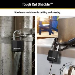 Master Lock Heavy Duty Outdoor Padlock with Key, 1-7/8 in. Wide, 1-1/2 in. Shackle, 4 Pack -Safety & Security Tools Sales Shop master lock padlocks m115xqlfccsen 4f 1000