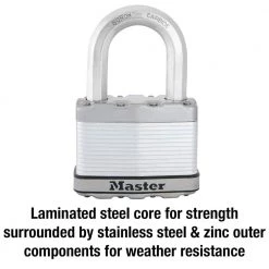 Master Lock Heavy Duty Outdoor Padlock with Key, 2-1/2 in. Wide, 1-1/2 in. Shackle -Safety & Security Tools Sales Shop master lock padlocks m15xkadlfccsen 1f 1000