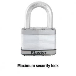 Master Lock Heavy Duty Outdoor Padlock with Key, 2-1/2 in. Wide, 1-1/2 in. Shackle -Safety & Security Tools Sales Shop master lock padlocks m15xkadlfccsen 4f 1000