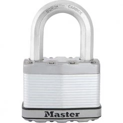 Master Lock Heavy Duty Outdoor Padlock with Key, 2-1/2 in. Wide, 1-1/2 in. Shackle