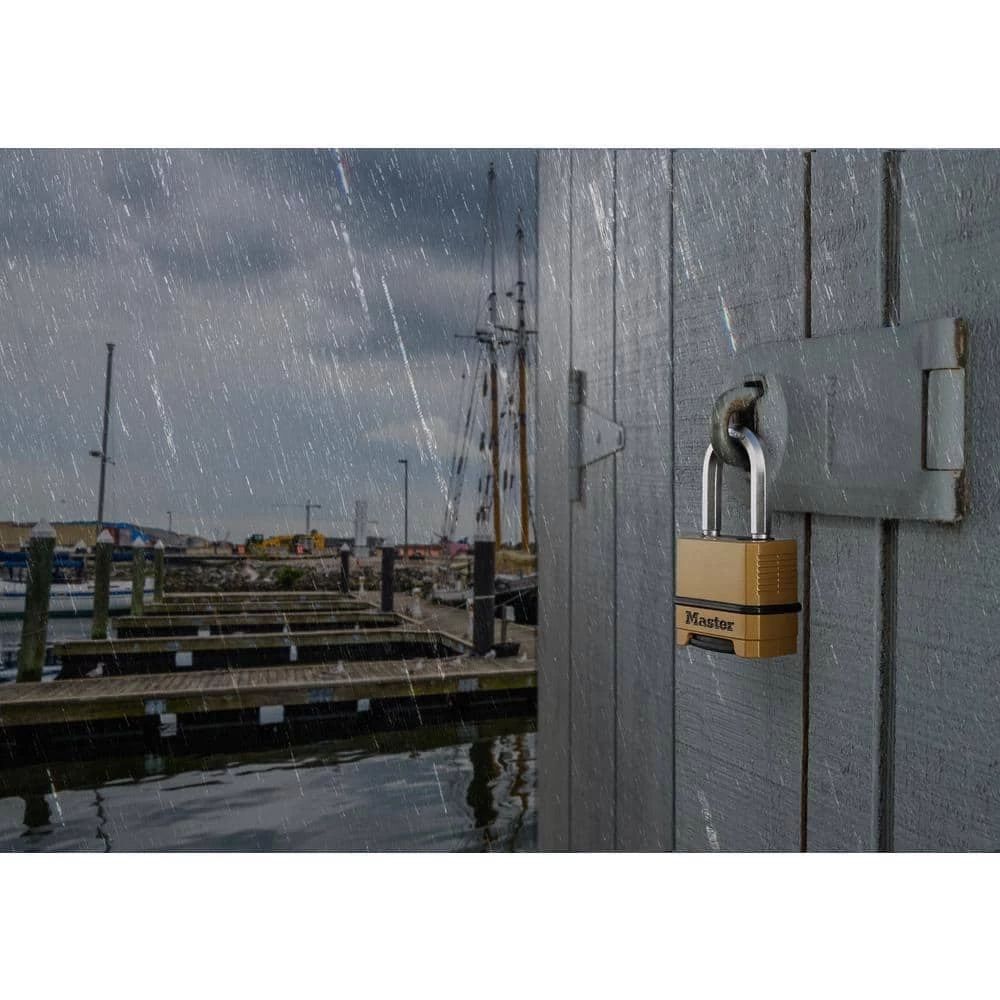 Master Lock Padlock, Magnum Set Your Own Combination Lock, 2 in. Wide, M175XDLF 4 Master Lock Padlock, Magnum Set Your Own Combination Lock, 2 in. Wide, M175XDLF - Image 2