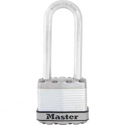 Master Lock Heavy Duty Outdoor Padlock with Key, 1-3/4 in. Wide, 2-1/2 in. Shackle