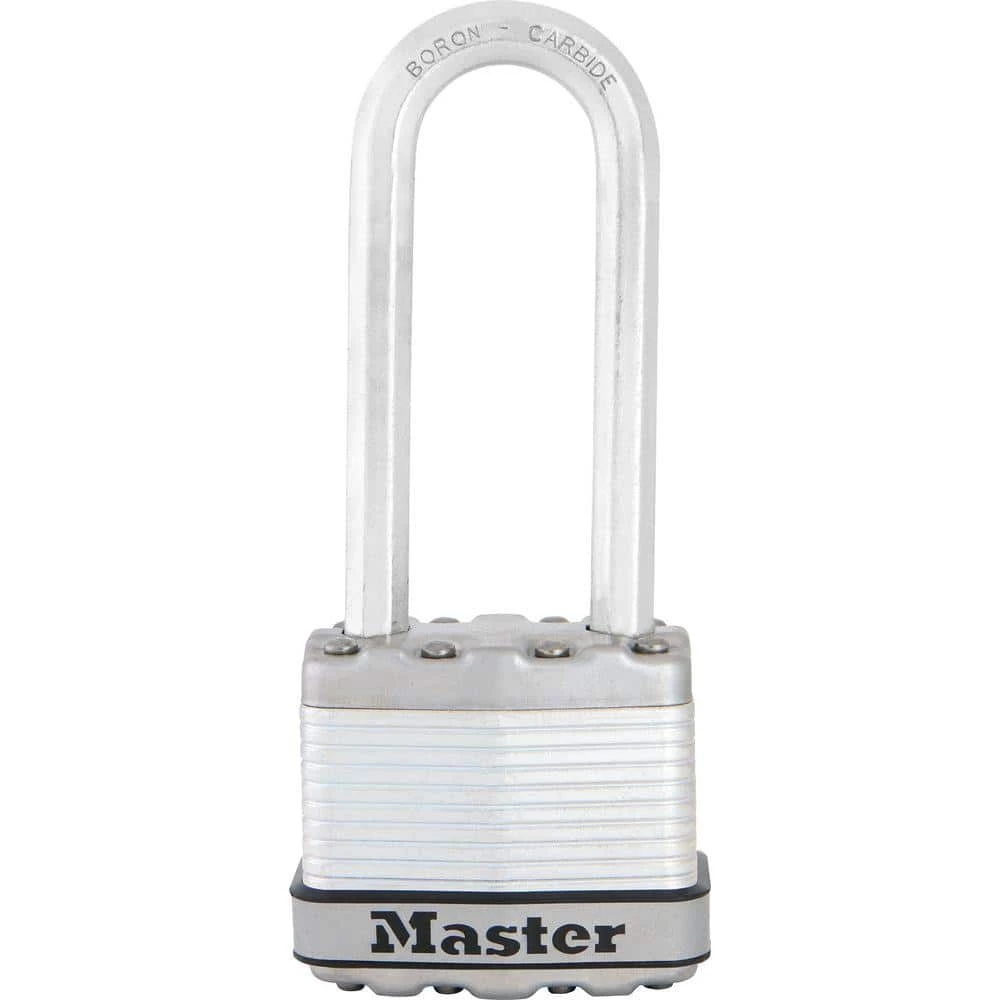 Master Lock Heavy Duty Outdoor Padlock with Key, 1-3/4 in. Wide, 2-1/2 in. Shackle 3 Master Lock Heavy Duty Outdoor Padlock with Key, 1-3/4 in. Wide, 2-1/2 in. Shackle