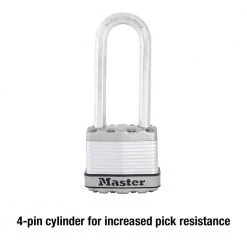 Master Lock Heavy Duty Outdoor Padlock with Key, 1-3/4 in. Wide, 2-1/2 in. Shackle, 4 Pack -Safety & Security Tools Sales Shop master lock padlocks m1xqlj 1f 1000