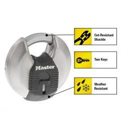 Master Lock Heavy Duty Outdoor Shrouded Padlock with Key, 2-3/4 in. Wide 10 Master Lock Heavy Duty Outdoor Shrouded Padlock with Key, 2-3/4 in. Wide -Safety & Security Tools Sales Shop master lock padlocks m40xkadccsen 4f 1000