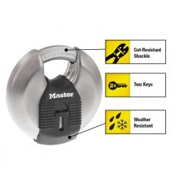 Master Lock Heavy Duty Outdoor Shrouded Padlock with Key, 3-1/8 in. Wide -Safety & Security Tools Sales Shop master lock padlocks m50xkadccsen 4f 1000