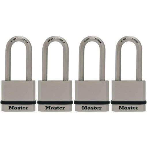Master Lock Heavy Duty Outdoor Padlock with Key, 1-3/4 in. Wide, 4 Pack -Safety & Security Tools Sales Shop master lock padlocks m530xqlhccsen 64 1000