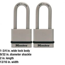 Master Lock Heavy Duty Outdoor Padlock with Key, 1-3/4 in. Wide, 2 Pack 13 Master Lock Heavy Duty Outdoor Padlock with Key, 1-3/4 in. Wide, 2 Pack -Safety & Security Tools Sales Shop master lock padlocks m530xtlhccsen 44 1000