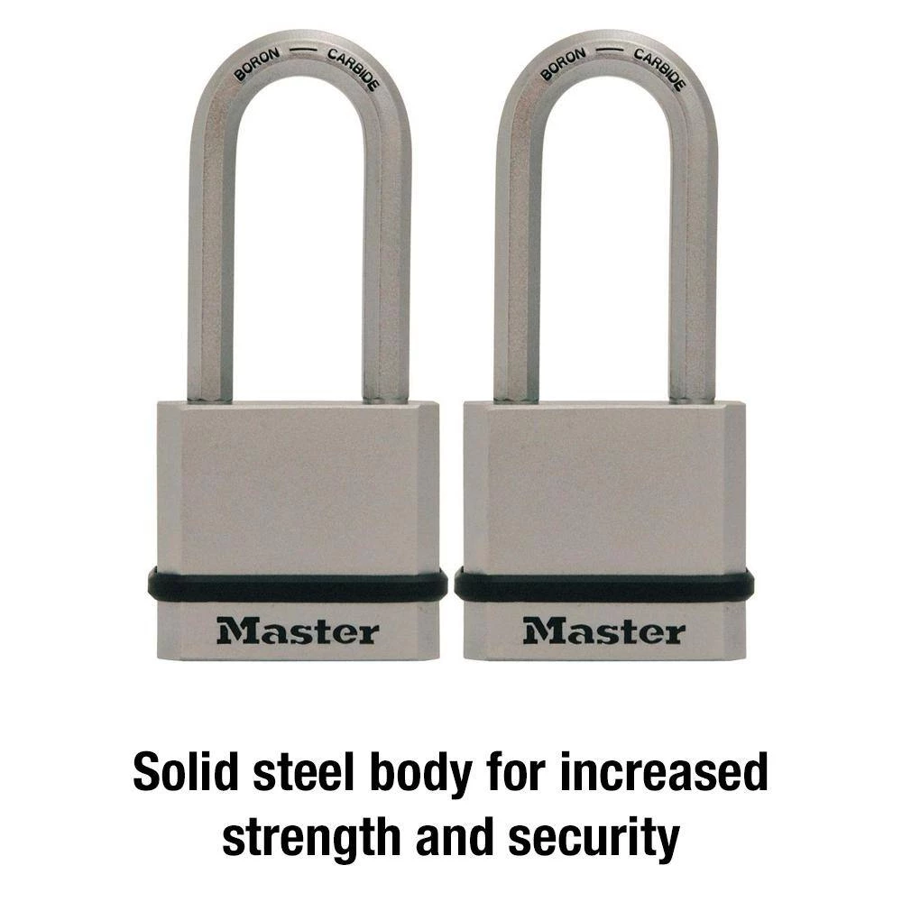Master Lock Heavy Duty Outdoor Padlock with Key, 1-3/4 in. Wide, 2 Pack 6 Master Lock Heavy Duty Outdoor Padlock with Key, 1-3/4 in. Wide, 2 Pack - Image 4