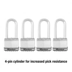 Master Lock Heavy Duty Outdoor Padlock with Key, 2 in. Wide, 2-1/2 in. Shackle, 4 Pack 9 Master Lock Heavy Duty Outdoor Padlock with Key, 2 in. Wide, 2-1/2 in. Shackle, 4 Pack -Safety & Security Tools Sales Shop master lock padlocks m5xqljccsen 4f 1000