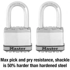 Master Lock Heavy Duty Outdoor Padlock with Key, 2 in. Wide, 1-1/2 in. Shackle, 2 Pack -Safety & Security Tools Sales Shop master lock padlocks m5xtlfccsen 44 1000