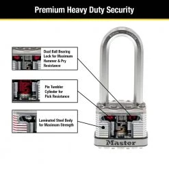 Master Lock Heavy Duty Outdoor Padlock with Key, 2 in. Wide, 2-1/2 in. Shackle, 2 Pack -Safety & Security Tools Sales Shop master lock padlocks m5xtljccsen 44 1000