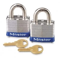 Master Lock High Security Keyed Padlock (2-Pack)