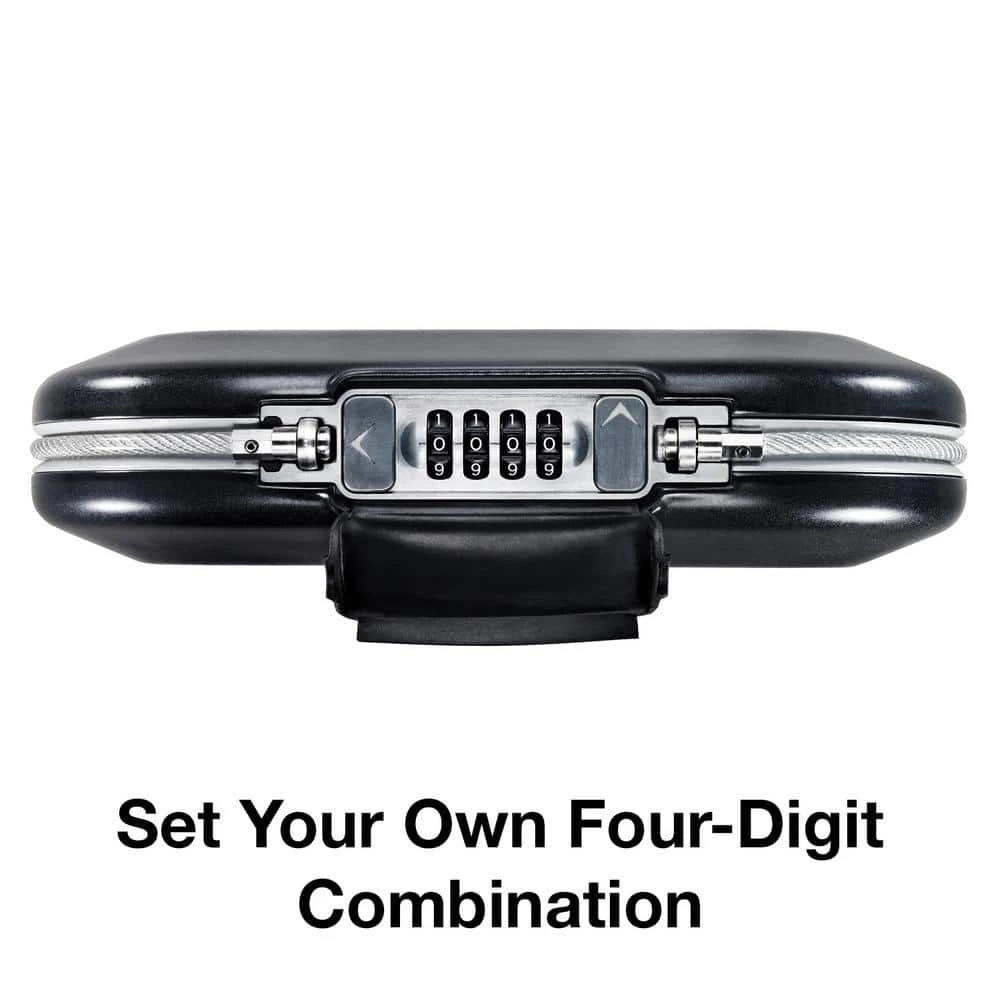 Master Lock Portable Safe, Resettable Combination, Black 9 Master Lock Portable Safe, Resettable Combination, Black - Image 7