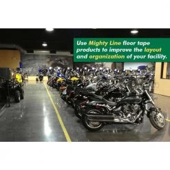 Mighty Line 4 in. Safety Floor Tape in Solid Yellow 100 ft. Roll -Safety & Security Tools Sales Shop mighty line other emergency accessories 4ry 4f 1000