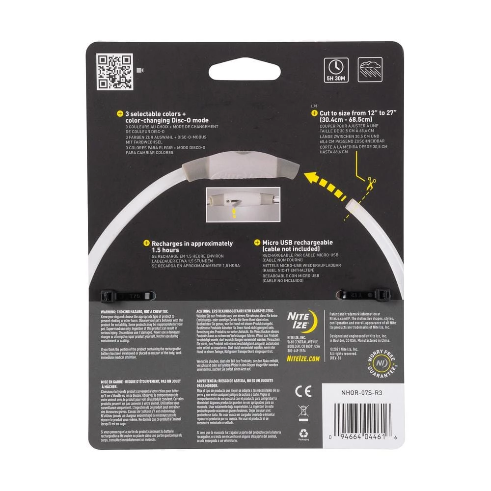 Nite Ize NiteHowl LED Rechargeable Safety Necklace, Disc-O Select 4 Nite Ize NiteHowl LED Rechargeable Safety Necklace, Disc-O Select - Image 2
