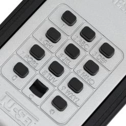 NUSET Key/Card Storage Push Button Combination Lockbox with Hanging Shackle, Black -Safety & Security Tools Sales Shop nuset padlocks 2080 3 1f 1000