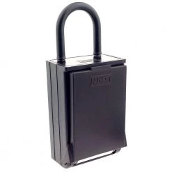 NUSET Key/Card Storage Push Button Combination Lockbox with Hanging Shackle, Black -Safety & Security Tools Sales Shop nuset padlocks 2080 3 4f 1000