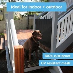 Perma Child Safety 33 in. H x 71 in. W Black Extra Wide Outdoor Retractable Gate -Safety & Security Tools Sales Shop perma child safety baby gates 2739 4f 1000