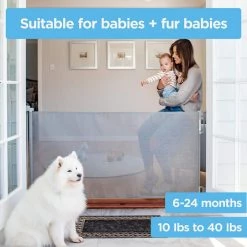 Perma Child Safety 33 in. H Outdoor Retractable Gate, Extra Wide, Gray -Safety & Security Tools Sales Shop perma child safety baby gates 2741 1f 1000