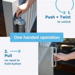 Perma Child Safety 33 in. H Outdoor Retractable Gate, Extra Wide, Gray -Safety & Security Tools Sales Shop perma child safety baby gates 2741 44 1000