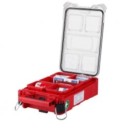 Milwaukee Class A Type 3 Compact Packout First Aid Kit (79-Piece) -Safety & Security Tools Sales Shop red milwaukee first aid kits 48 73 8435c 1d 1000