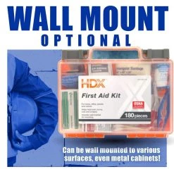 HDX 180-Piece, 25-Person Plastic OSHA First Aid Kit -Safety & Security Tools Sales Shop reds pinks hdx first aid kits 59619 1f 1000