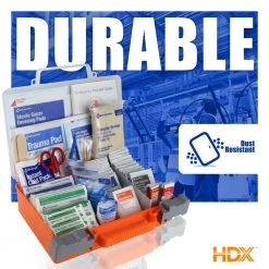HDX 180-Piece, 25-Person Plastic OSHA First Aid Kit -Safety & Security Tools Sales Shop reds pinks hdx first aid kits 59619 44 1000 1