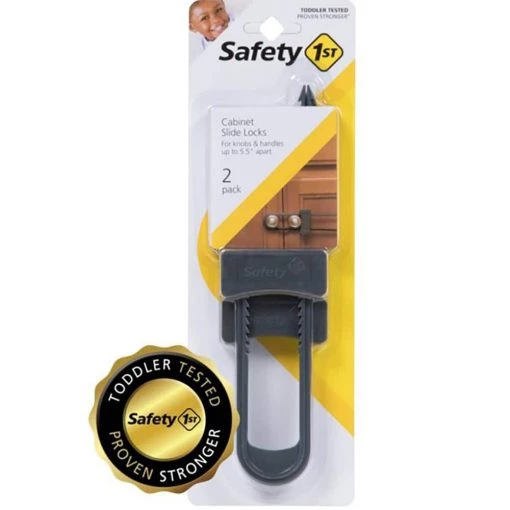 Safety 1st Double Door Decor Slide Lock (2-Pack) -Safety & Security Tools Sales Shop safety 1st child proof safety locks latches hs170 64 1000