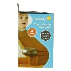 Safety 1st Espresso Foam Corner Bumpers (4-Pack) -Safety & Security Tools Sales Shop safety 1st toddler bedrails bumpers hs164 a0 1000