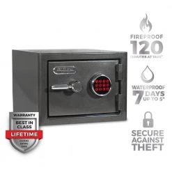 SANCTUARY Platinum Small Fireproof/Waterproof Home and Office Digital Lock Safe -Safety & Security Tools Sales Shop sanctuary home safes sa plat1 dp c3 1000