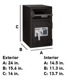 SentrySafe 1.3 cu. ft. Depository Money Safe with Digital Lock -Safety & Security Tools Sales Shop sentrysafe drop safes dh 109e fa 1000