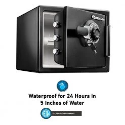 SentrySafe 0.8 cu. ft. Fireproof & Waterproof Safe with Dial Combination Lock -Safety & Security Tools Sales Shop sentrysafe home safes sfw082dtb 1f 1000
