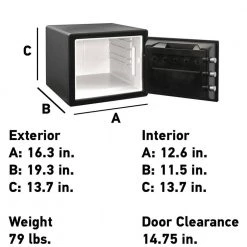 SentrySafe 0.8 cu. ft. Fireproof & Waterproof Safe with Digital Combination Lock -Safety & Security Tools Sales Shop sentrysafe home safes sfw082f c3 1000