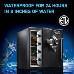 SentrySafe 1.2 cu. ft. Fireproof & Waterproof Safe with Dial Combination Lock and Dual Key -Safety & Security Tools Sales Shop sentrysafe home safes sfw123dtb 44 1000