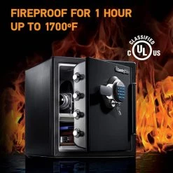 SentrySafe 1.2 cu. ft. Fireproof & Waterproof Safe with Digital Combination Lock -Safety & Security Tools Sales Shop sentrysafe home safes sfw123gtc 1f 1000