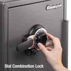 SentrySafe 2.0 cu. ft. Fireproof & Waterproof Safe with Dial Combination Lock -Safety & Security Tools Sales Shop sentrysafe home safes sfw205dpb 44 1000