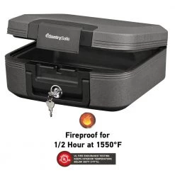 SentrySafe 0.28 cu. ft. Fireproof & Waterproof Safe Box with Organizer -Safety & Security Tools Sales Shop sentrysafe safe boxes chw20121 c3 1000