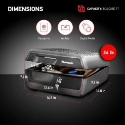 SentrySafe 0.36 cu. ft. Fireproof & Waterproof Safe Box -Safety & Security Tools Sales Shop sentrysafe safe boxes chw30100 fa 1000