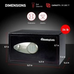 SentrySafe 0.98 cu. ft. Safe Box with Digital Lock -Safety & Security Tools Sales Shop sentrysafe safe boxes x105p c3 1000